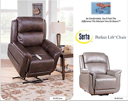 Serta Perfect Lift Chair Wall Hugger Recliner Plush Comfort